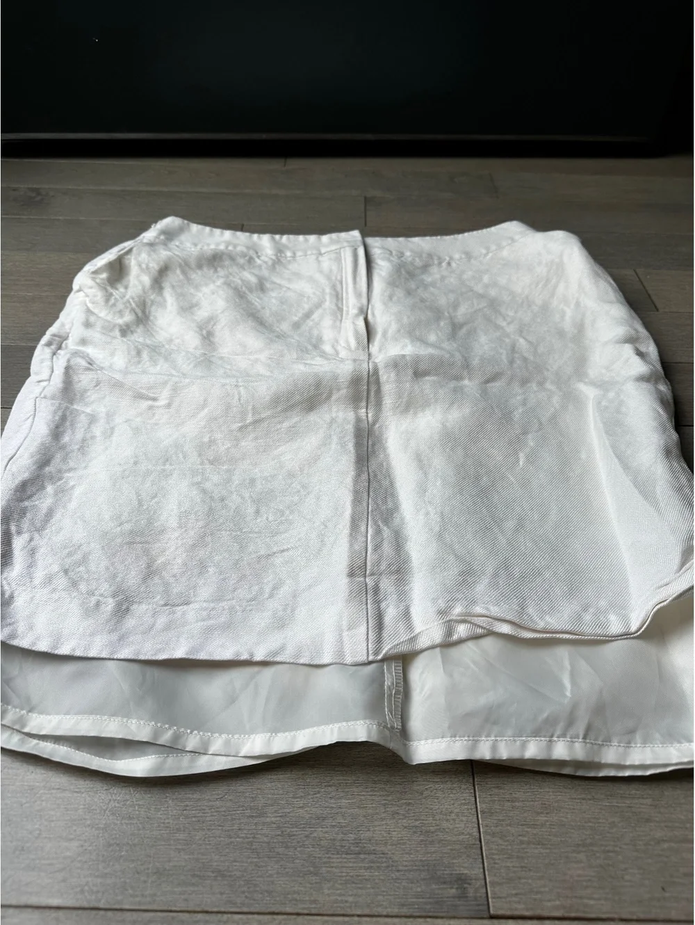 Women’s white tailored MNG sheer lining office pencil skirt knee length size 12